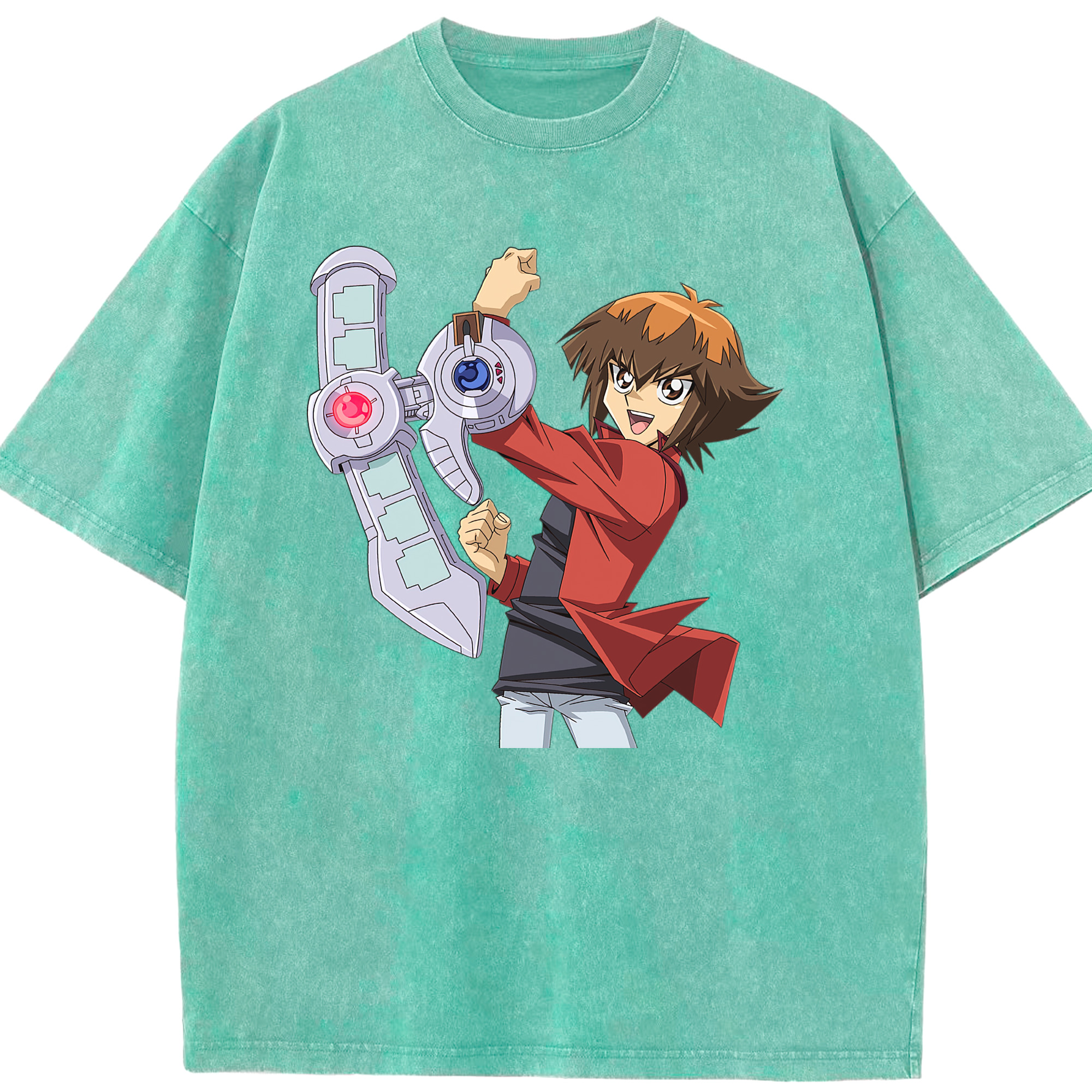 （画像用） 遊☆戯☆王 Yu-Gi-Oh! 綿100% ヴィンテージ風 半袖Tシャツ（フロントプリント）